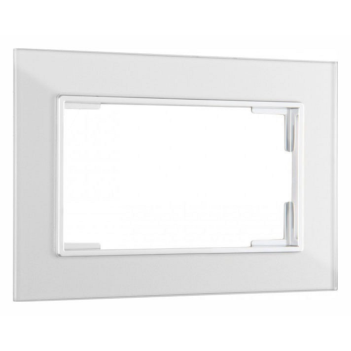 Рамка для двойной розетки arte milano am-503.02 503.02-double.silver